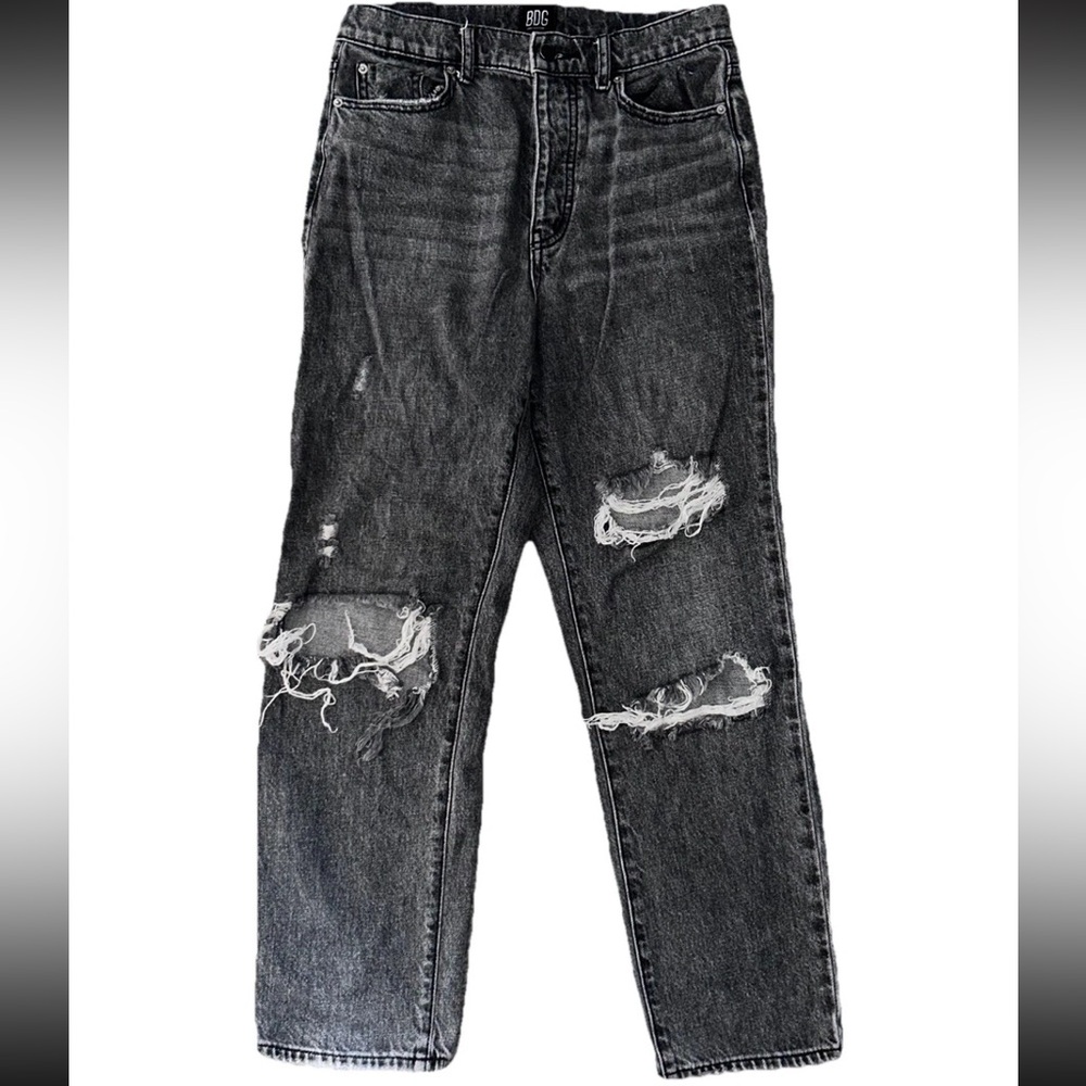 Women’s BDG Size 27 Slim Straight Button Fly Distressed Jeans